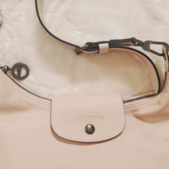 New Longchamp Le Pliage Xtra M Shoulder bag Nude Leather - Picture 7 of 12